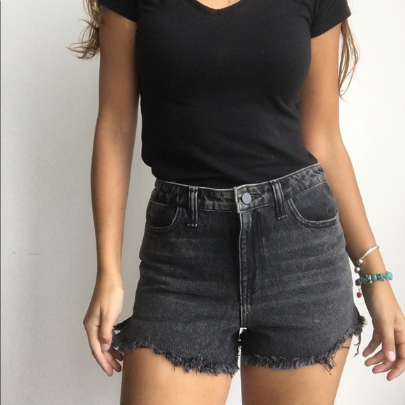 ALEXANDER WANG denim high waist cutoff shorts 27 - Picture 6 of 8